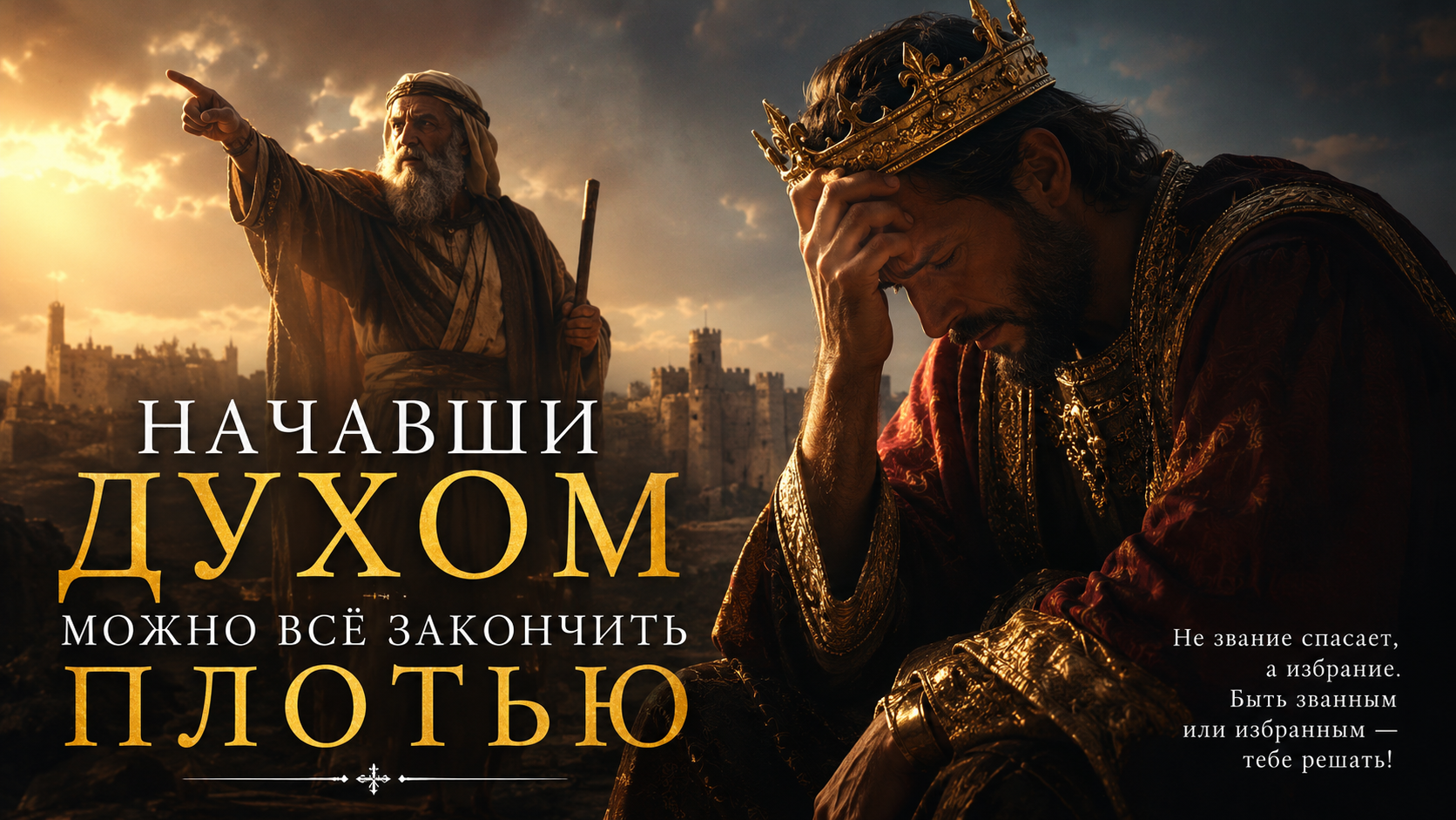 Начавши духом, можно всё закончить плотью